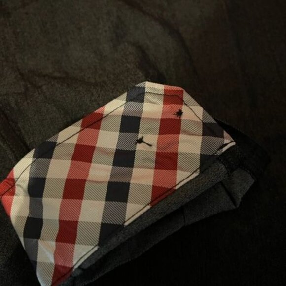 Neufig Mens Long Sleeve Shirt XL Black & Plaid Accents Button-down front - Picture 7 of 11